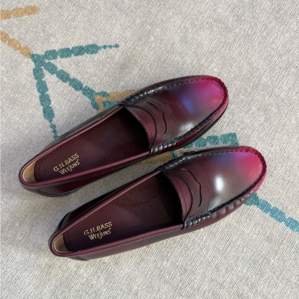 G.H. Bass & Co. Burgundy Loafers